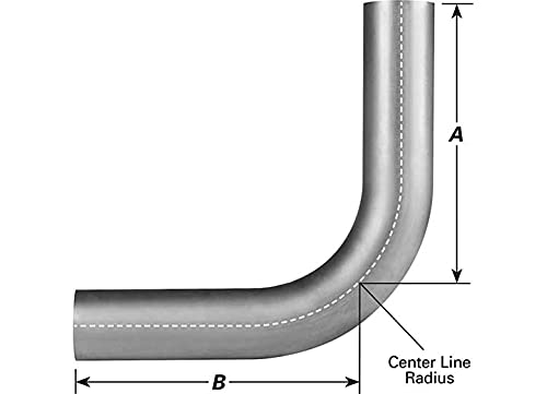 90 Degree Elbow AP Exhaust (10535), Aluminized Steel