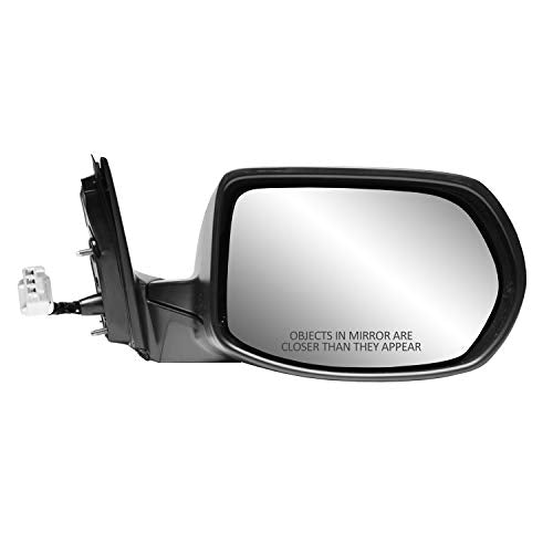 Side Passenger Mirror for HONDA CR-V LX, (US built, textured black, foldaway), w/o heater, w/o turn signal, w/o BSDS, w/o camera, Power