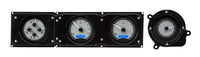 Dakota Digital VHX-68F-TOR-S-B Gauge System Analog Dash Compatible with 1968-69 Ford Torino, Fairlane and Ranchero, Silver Alloy Style, Blue Backlighting