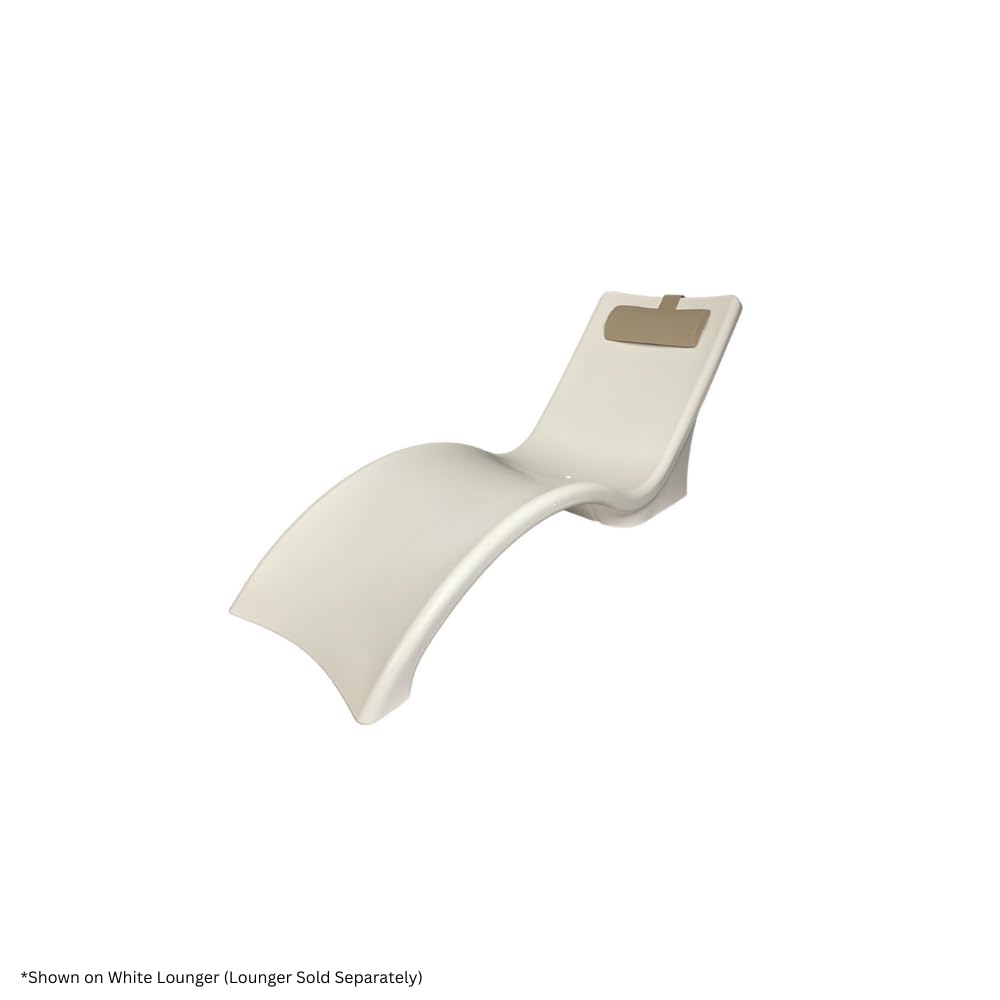 Global Pool Products Sunbrella Lounger Headrest for Pool Chairs - Lounge Head Resting Pillow - Chaise Lounge - Outdoor Pillow - Sand GPP-LF-LCH-S