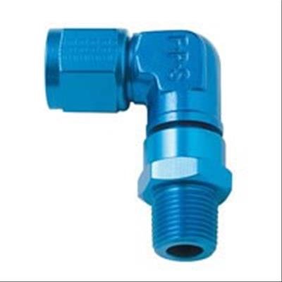 Black -12AN Female Swivel To 1/2 NPT - 90 Degree Fragola