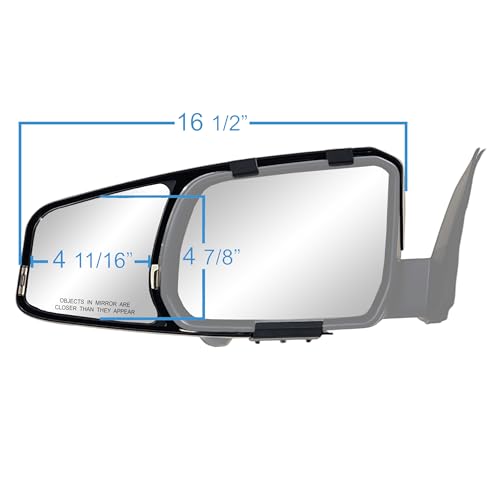 K SOURCE 81870 Snap & Zap Custom Fit Towing Mirror for 2024 up Ranger, Patented