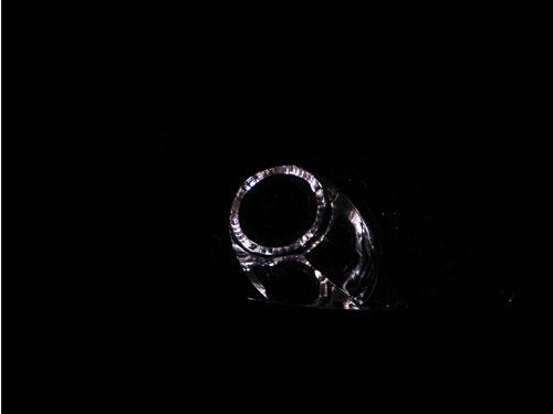 Honda Civic Anzo USA 121060 Projector with Halo Clear Lens Chrome Headlight Assembly - (Sold in Pairs)