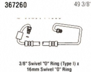 Power Steering Gates 367260 Hose Assembly Pressure Line