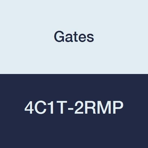 Gates Field Attachable Type T for G1 Hose, 1 Wire, Male Pipe NPTF, 30 Cone Seat, 1/4" ID 4C1T-2RMP