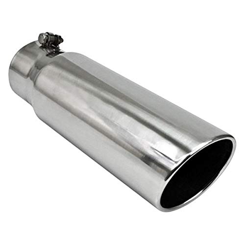 Different Trends Bq9-405015Rsl 4Inx15In Bolt-On Rolled Slant & Slant Diesel Exhaust Tips 4.00In Id/5.00I