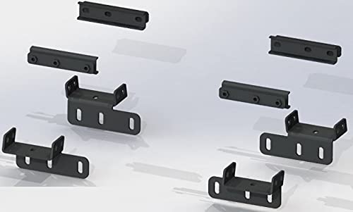 19-20 Ford Ranger TRECK Drill-Less Rack Base Mounting Bracket Kit - Road Armor Tex Blk (515BRS-BRKTKIT)
