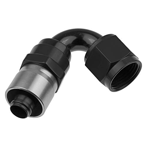 7120-16-2 Redhorse Performance Crimp Style Hose End (Black), 1 Pack