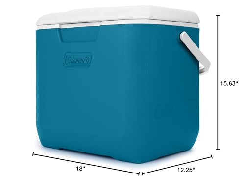 Coleman 30qt Chiller Insulated Portable Cooler with Ice Retention & Large Carry Handle, Made in USA, Great for Camping, Tailgating, Parties, Sports, Concerts & More