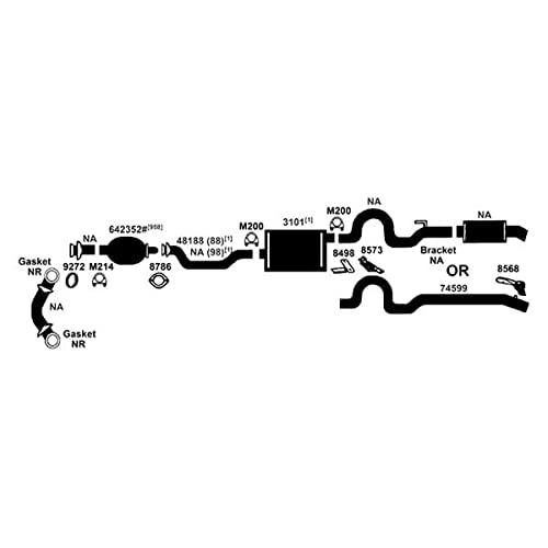 Exhaust Muffler AP Exhaust Products 7552