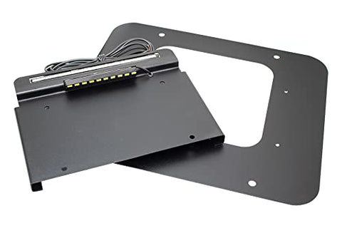 BackSide License Plate Mount Kentrol 80710, Black