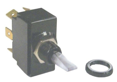 Sierra International Weather Resistant TG40010 On-Off-On SPDT Toggle Independent or Dependent Switch, White/Red