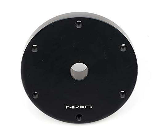 NRG Innovations Gaming Streering Wheel NRG-SRK-TMH-BK Short Hub Adapter 6x70mm Bolt Pattern, Black Body
