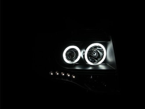 Ford Expedition Anzo USA 111113 Black Clear Projector With Amber Headlight Assembly - (Sold in Pairs)