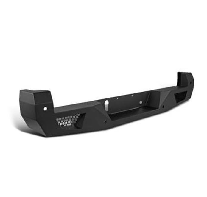 Heavy Duty Black Horse Armour Rear Bumper Matte Black Compatible with 2016-2023 Toyota Tacoma (Excludes models with Rear Cross Traffic Alert)-ARB-TA16