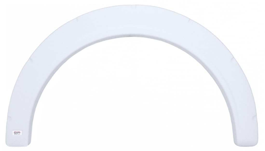 Single Axle Fender Skirt ICON FS1916 for Fleetwood - Polar White