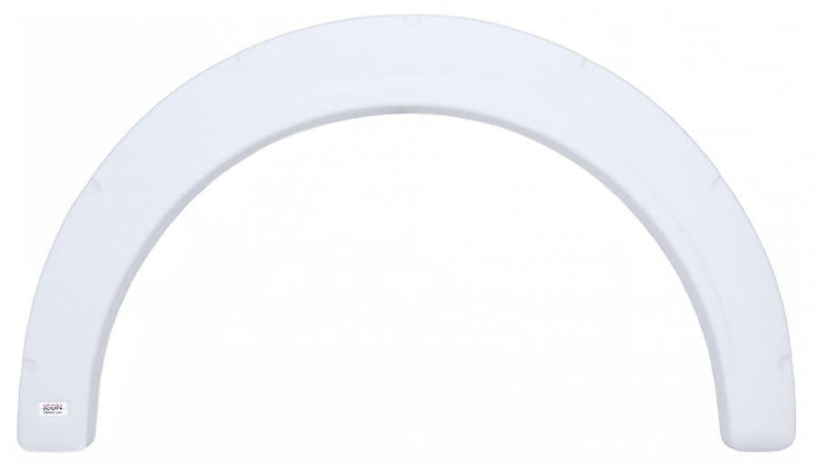 Single Axle Fender Skirt ICON FS1916 for Fleetwood - Polar White
