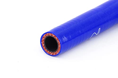 HPS Performance Silicone Radiator + Heater + Ancillary + Breather Hose Kit Blue Compatible for 1995-1998 Nissan Skyline GTR R33 RB26DETT, 57-2136-BLUE