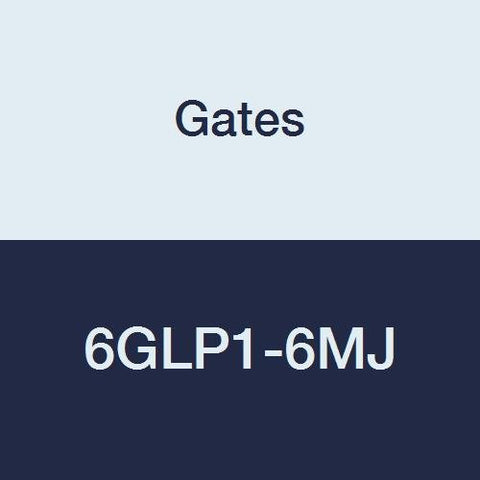 GLP Couplings, Gates 6GLP1-6MJ Male JIC 37 Flare, 3/8" ID