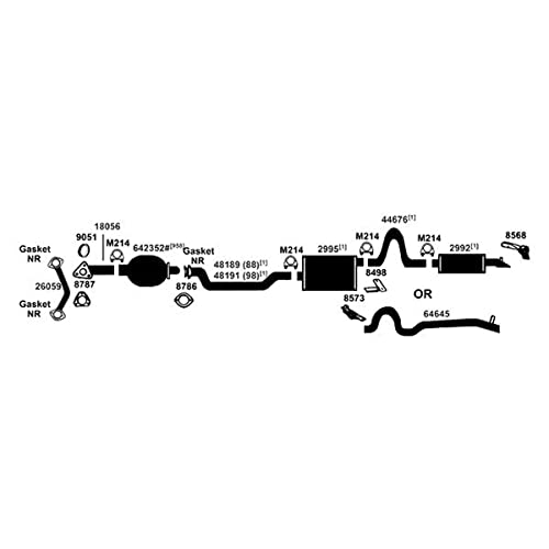 Exhaust Muffler AP Exhaust Products 7551