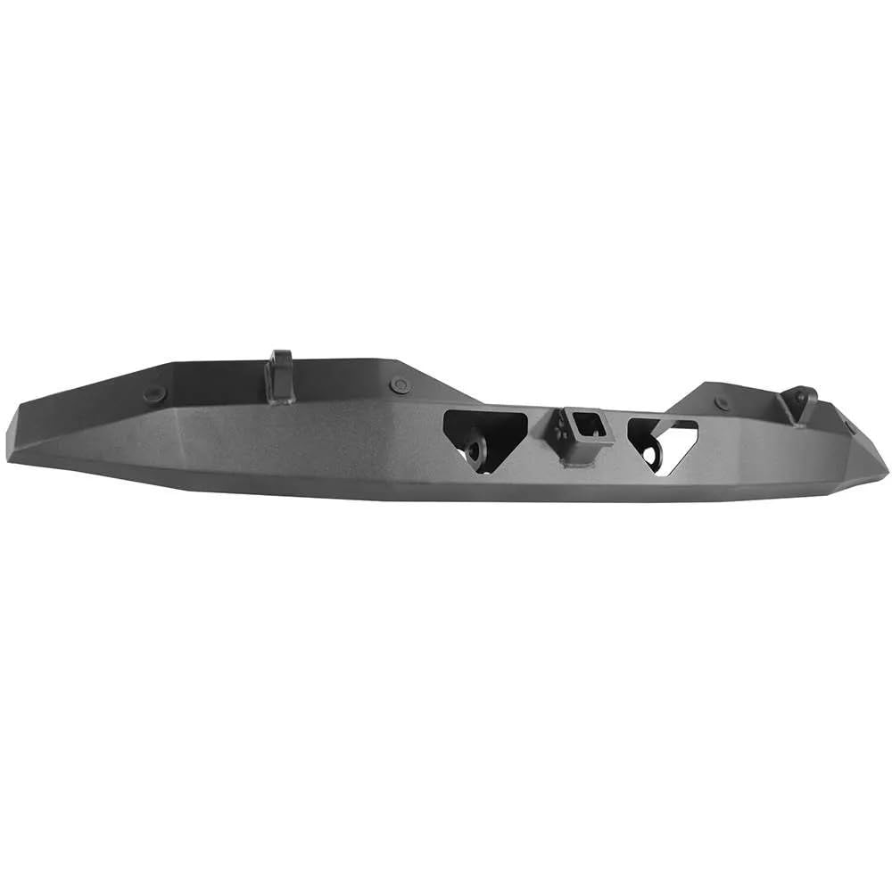Rigid Rear Shorty Bumper Rock Slide with Shackle Points - Black Powdercoat