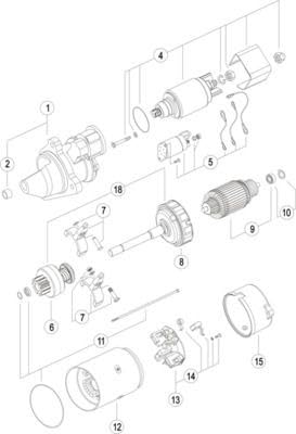 Starter Mahle - MS214