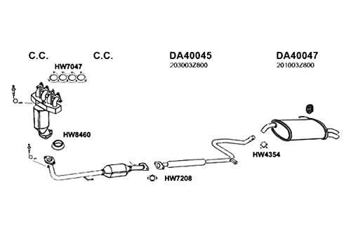 HW8460 Ansa - Exhaust Pipe Flange Gasket