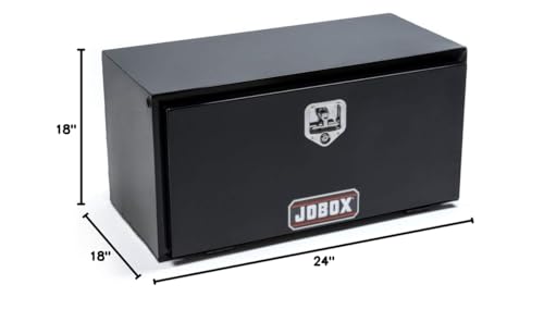 Delta Jobox Crescent Black Steel Underbed Box 24" x 18" x 18" - 790982