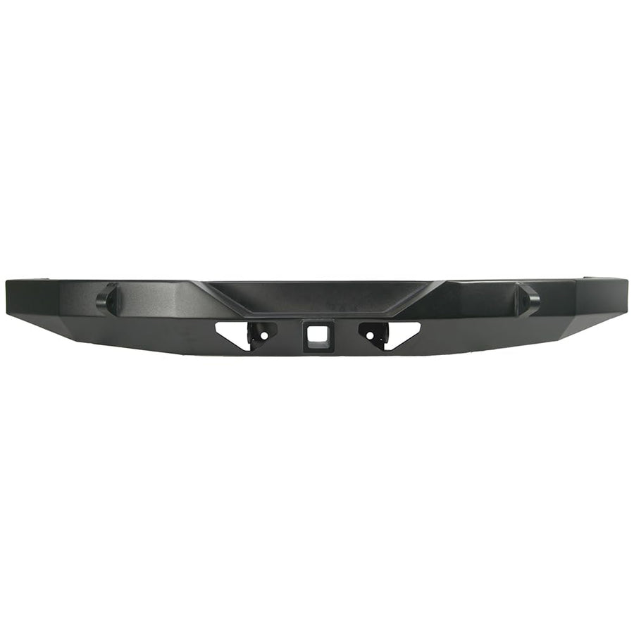Rigid Rear Shorty Bumper Rock Slide with Shackle Points - Black Powdercoat