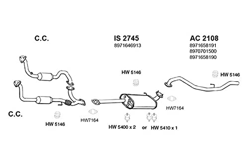 Exhaust Tailpipe Ansa AC2148