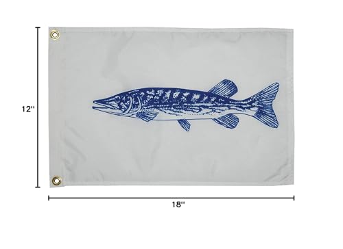 Fish Flag Taylor Made Products, Nylon, 12 inch x 18 inch, Pickerel, 4518