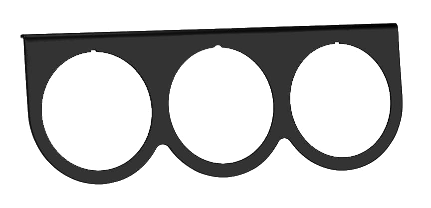 MT59 Classic Instruments Under Dash Gauge Mounting Panel - Matte Black - 3-Hole