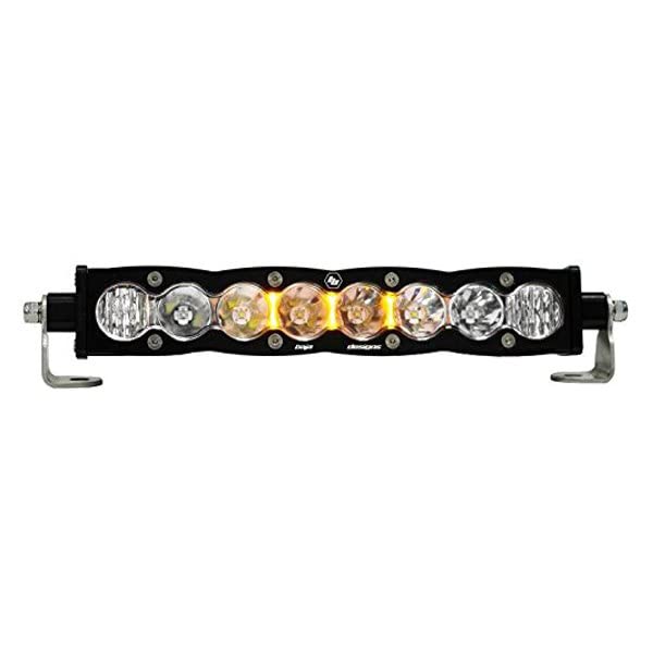 Baja Designs S8 10" LED Light Bar - Wide Cornering Beam - Slim Off-Road LED Light Bar for Trucks, Wranglers, 4x4, UTV, ATV - Amber Backlight (Clear Lens)