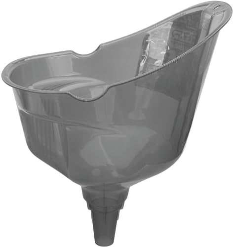 Easy-Fill Funnel Performance Tool W4051 - 1 Gallon, Transparent, Splash-Resistant Guard, Mesh Filter