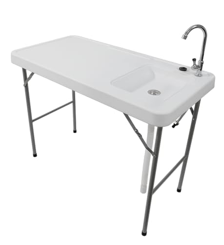 SINGLE SINK Cuda FISH CLEANING TABLE W/WATER HOOKUP