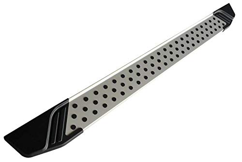 Aluminum Black Horse Vortex Running Boards Compatible with 2019-2021 Hyundai Santa Fe