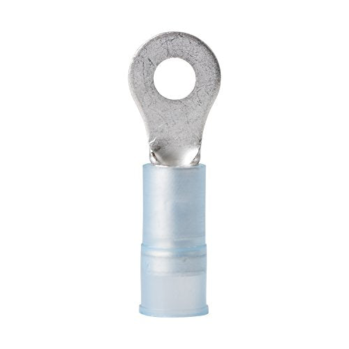 Marine Grade Ancor 230216 Electrical Nylon Insulated Double Crimp Funnel Entry Ring Terminals with Insulation Grip (16 to 14-Gauge, Size 3/8 Screw, 5-Pack)