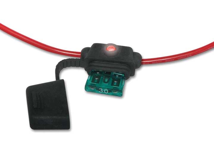 LED 12AWG ATO/ATC FUSE HOLDER WITH COVER W/30A FUSE-EACH