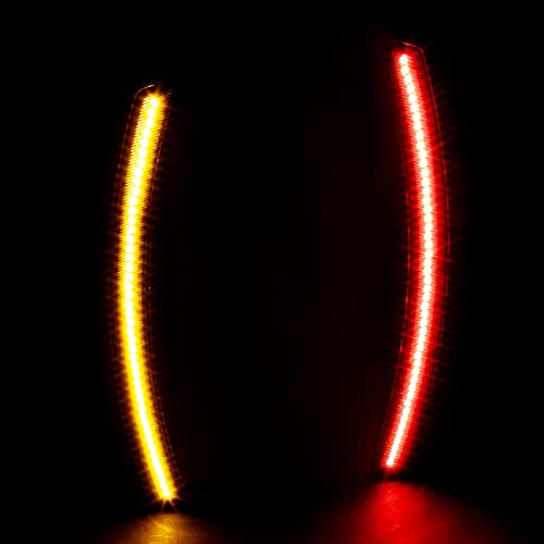 LSM-CVET14GLED4P-VS SPEC-D TUNING Led Side Marker- Smoked for 14-19 Chevy Corvette
