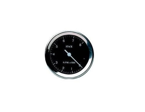 Stack Clubman ST200C-08 Classic Black 80mm 0-8k RPM Tachometer