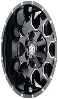 Black/Milled Spokes Mayhem Warrior 8015 Wheel (20 x 9. inches /6 x 5 inches, 0 mm Offset)