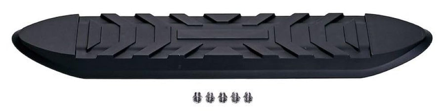 Nerf Bar Pad Replacement TrailFX WSP011KIT, for 4 Inch TrailFX Oval Bars, Black Plastic Step Pad, Installation Clips Included, Single