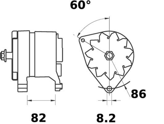 Starter Mahle - MS27