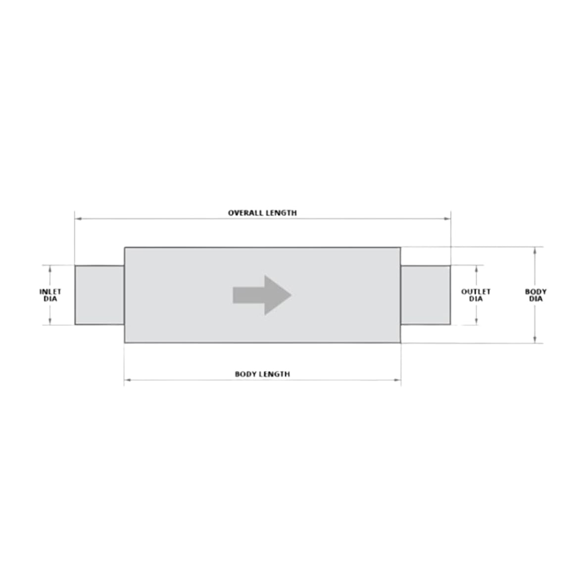 31" MBRP Aluminized Quiet Tone Muffler M2220A