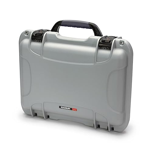 Waterproof Nanuk 923 Hard Case Empty with Incorporated TSA Approved Travel Lock Latches - Silver (923-0005)