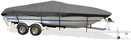 Trailerite Taylor Made Products Semi-Custom Boat Cover for Ski Boats with Outboard Motor - Includes Motor Hood, Multiple Sizes and Colors