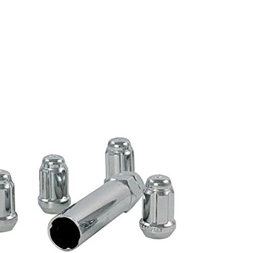 Gorilla 21681SDB5 Automotive 1/2" Thread Size Chrome Finish Small Diameter Acorn Wheel Lock, (Pack of 5)