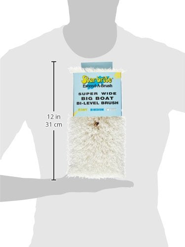 Big Boat Brush/Bi-Level Scrubber STAR BRITE (White) (040016)