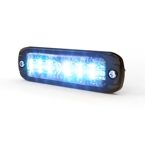 ECCO Directional ED3802ABH LED Warning Light Viz™ Series, 2 Bolt Surface Mount, 12-24V, Tri-Color Amber/Blue, w/HINVII™ technology