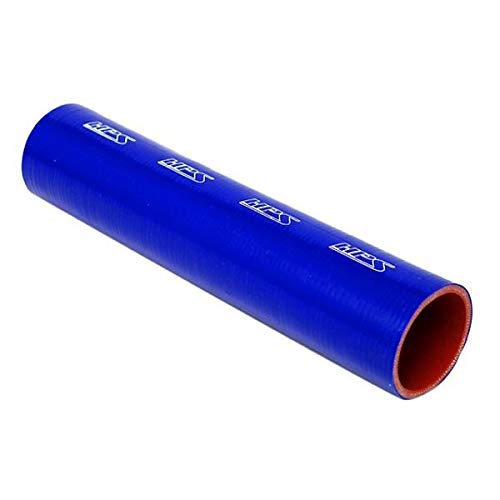 HPS Silicone HTST-150-BLUE High Temperature 4-ply Reinforced Tube Coupler Hose, 80 PSI Maximum Pressure, 12" Length, 1-1/2" ID, Blue
